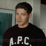 Buck’s burgundy APC sweater on 9-1-1