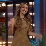 Camilla Luddington’s suede embellished mini dress on The Kelly Clarkson Show