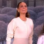 Camilla Luddington’s puff sleeve cardigan on The View