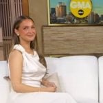 Camilla’s white drape dress on Good Morning America