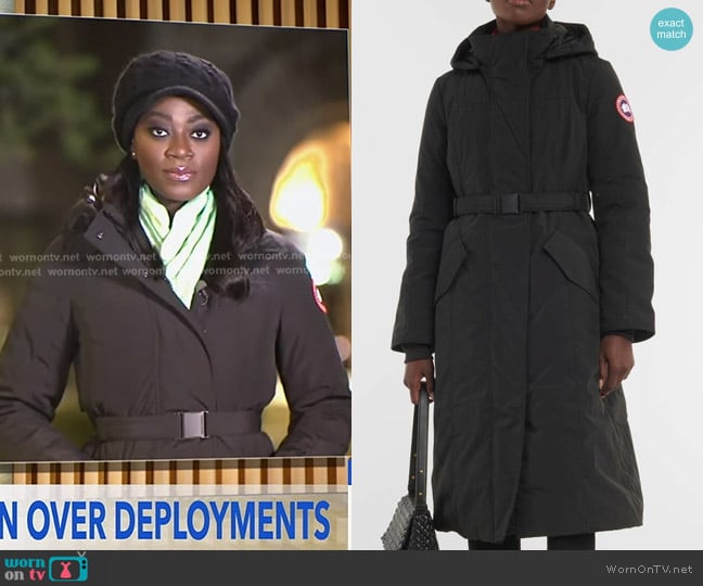 Canada Goose Bala Down Parka worn by Faith Abubey on Good Morning America
