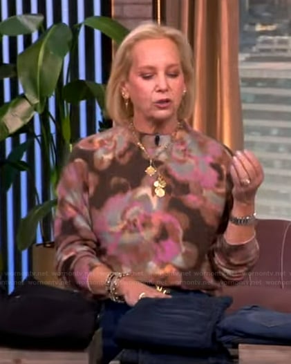 Caren Lettiere’s floral print top on The View