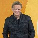 Cary Elwes’s black leather jacket on Today
