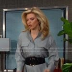 Cat's grey shirtdress on Days of our Lives