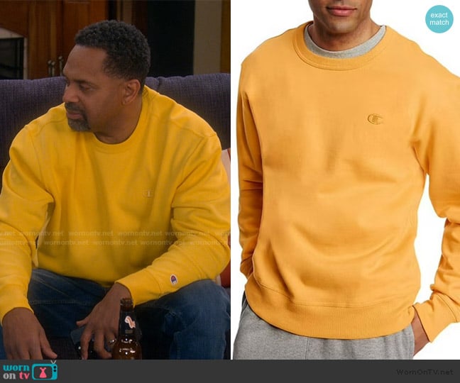 Champion Powerblend Fleece worn by Bernard Upshaw (Mike Epps) on The Upshaws