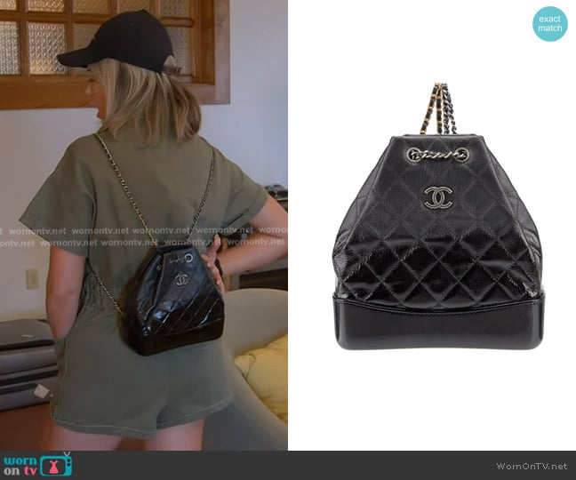 Chanel Gabrielle Small Backpack worn by Amanda Frances on The Real Housewives of Beverly Hills