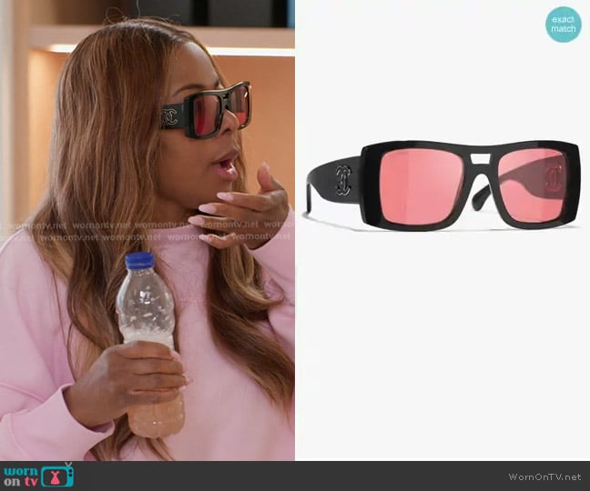 Chanel Pilot Sunglasses worn by Mary Cosby on The Real Housewives of Salt Lake City
