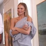 Charley’s gray one shoulder mini dress on Southern Charm