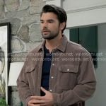 Chase’s brown corduroy shirt on General Hospital
