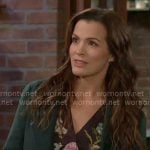 Chelsea’s floral v-neck blouse on The Young and the Restless