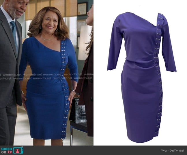 Chiara Boni La Petite Robe Hedy Dress worn by Catherine Avery (Debbie Allen) on Greys Anatomy