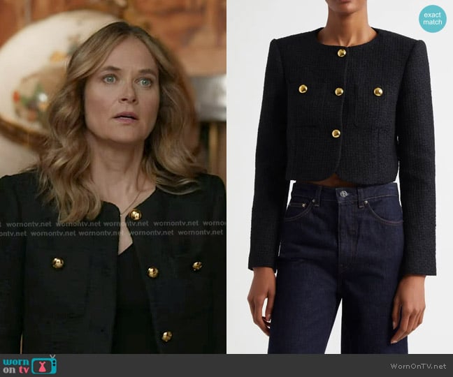 Cinq a Sept Auden Crop Tweed Jacket