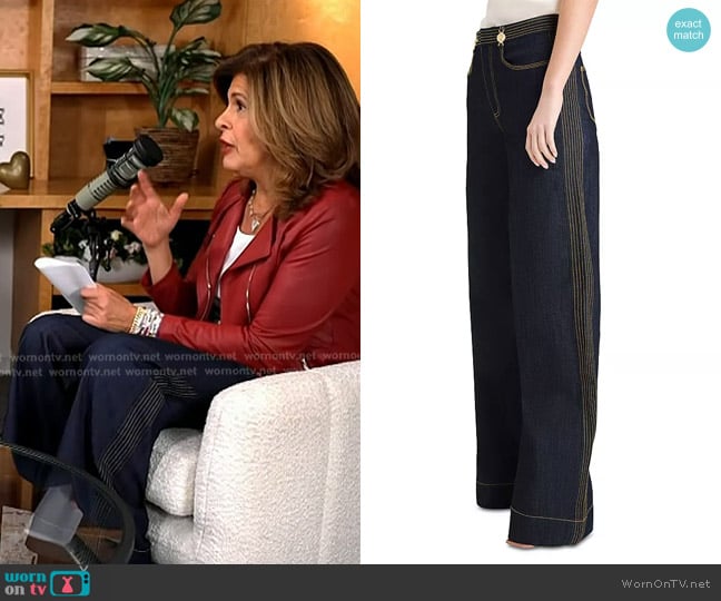 Cinq à Sept Bev Denim Pants in Indigo worn by Hoda Kotb on Today