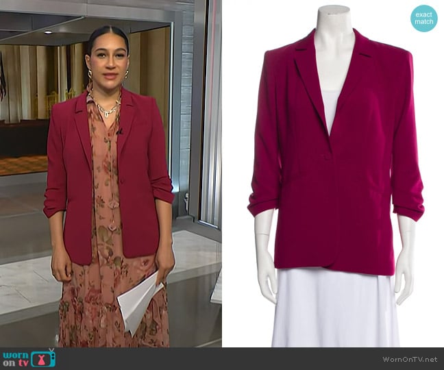 Cinq a Sept Khloe Blazer worn by Morgan Radford on NBC News Daily