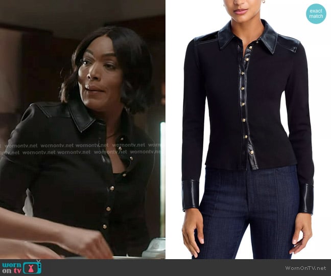 Cinq a Sept Magali Blouse worn by Athena Grant (Angela Bassett) on 9-1-1