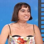 Coco Mocoe’s floral cami on Access Hollywood