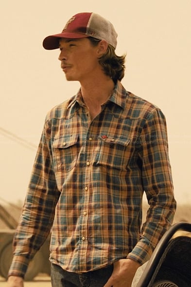 Cooper's plaid shirt on Landman