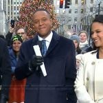 Craig’s navy suede coat on Today