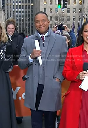 Craig’s grey coat on Today