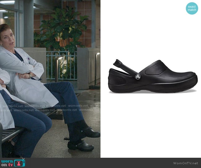 Crocs Mercy Work Clog worn by Addison Montgomery (Kate Walsh) on Greys Anatomy