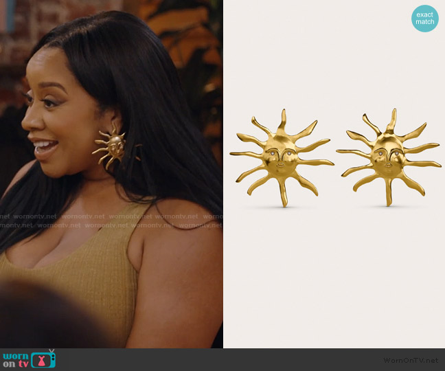 Cult Gaia Leo Earring worn by Angel Massie on The Real Housewives of Potomac