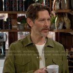 Daniel’s green shirt jacket on The Young and the Restless