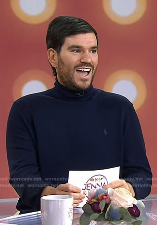 Danny Murphy’s navy turtleneck sweater on Today