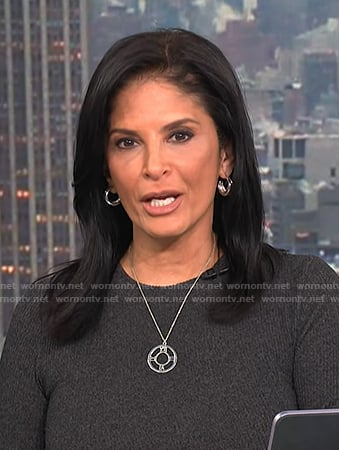 Darlene’s silver pendant neckalce on Today