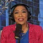 Deja Vu's pink tweed blazer on Live with Kelly and Mark