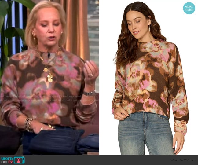 Caren Lettiere’s floral print top on The View