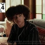 Denny’s black striped baseball shirt on 9-1-1