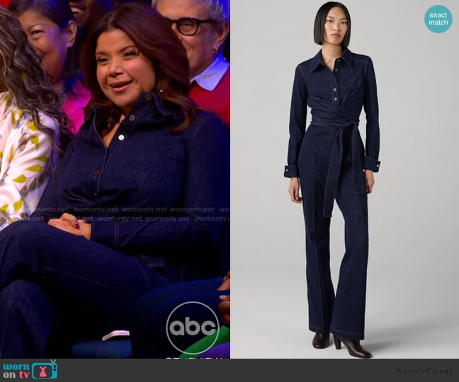 Diane von Furstenberg Michele Jumpsuit worn by Ana Navarro on The View