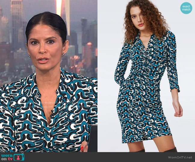 Diane von Furstenberg Sheska Dress in Interlock worn by Darlene Rodriguez on Today