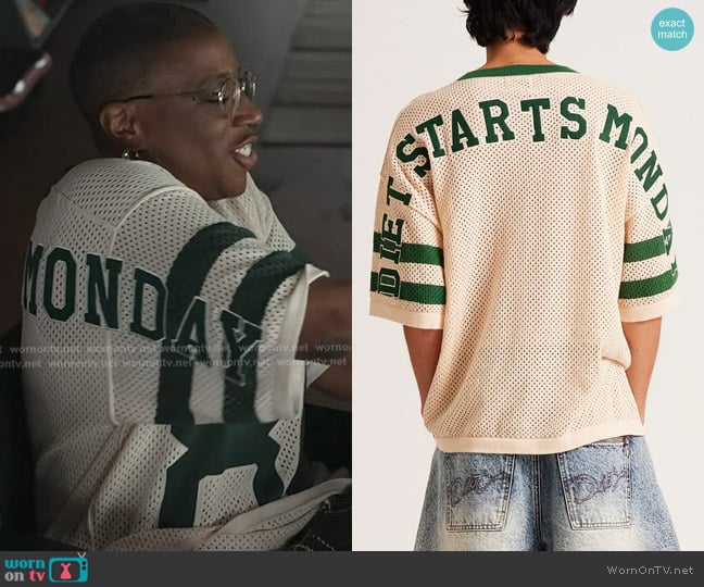 Diet Starts Monday Knitted Mesh Jersey worn by Henrietta Wilson (Aisha Hinds) on 9-1-1