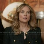 Dina's black cropped tweed jacket on 9-1-1