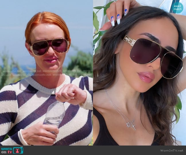 Dior Diorsignature A3U Sunglasses worn by Whitney Rose on The Real Housewives of Salt Lake City