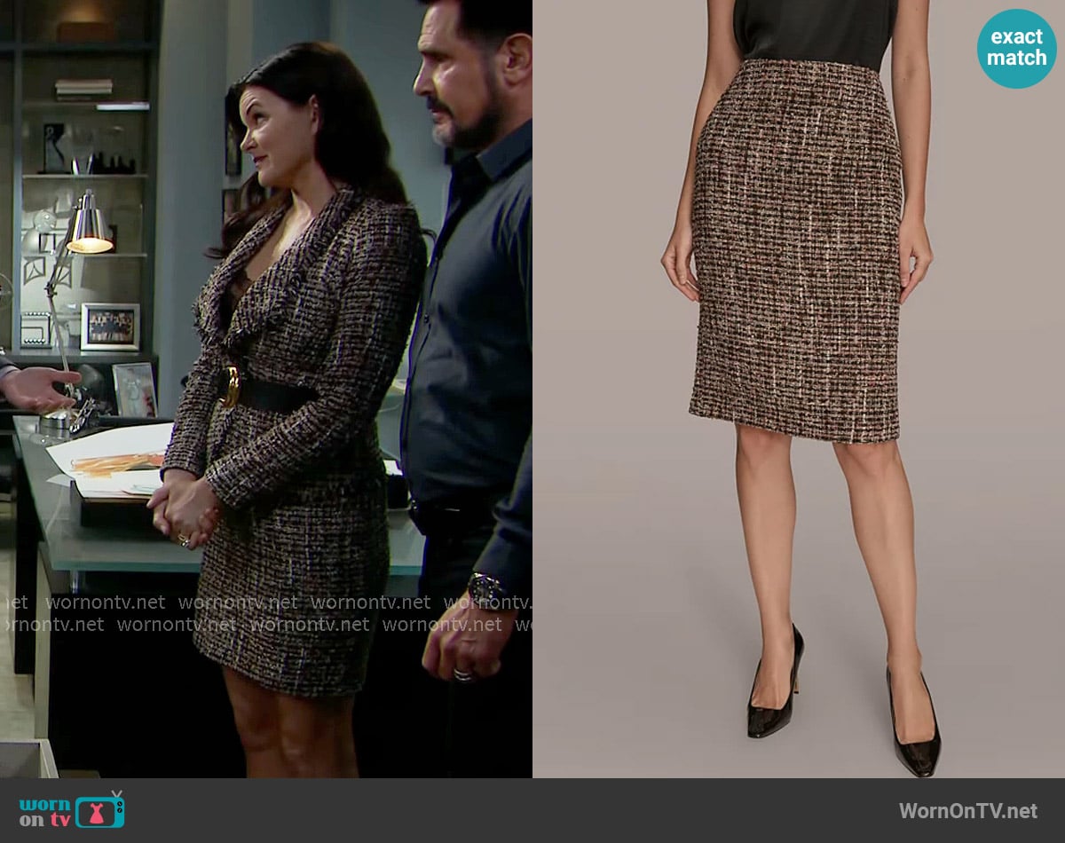 Katie’s tweed skirt on The Bold and the Beautiful