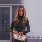 Dorit’s grey turtleneck mini dress on The Real Housewives of Beverly Hills