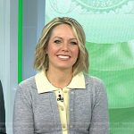 Dylan’s grey layered cardigan on Today