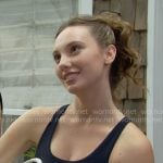 Dylan’s sports bra with red stripes on The Bold and the Beautiful