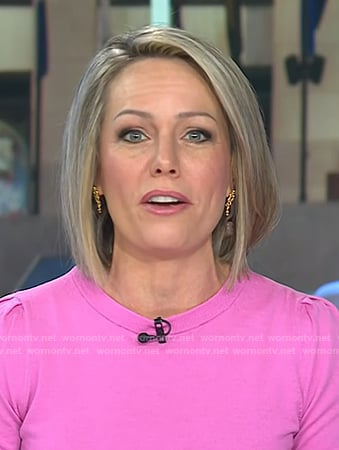 Dylan’s gold arched earrings on Today