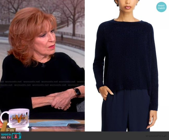Eileen Fisher Chenille Blend Square Armhole Sweater worn by Joy Behar on The View