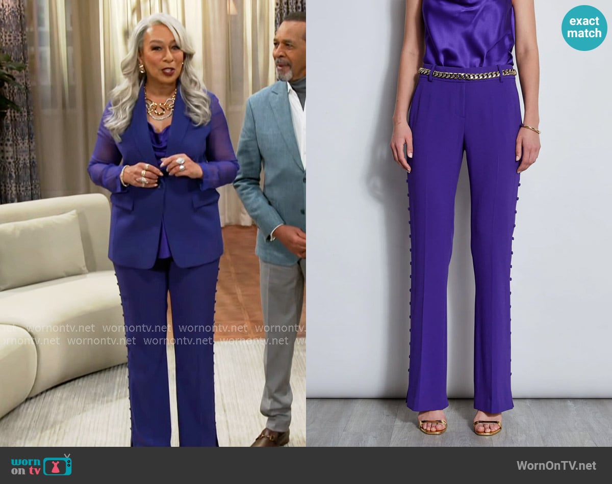 Anita’s purple pants on Beyond the Gates