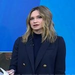 Ellison Barber’s navy blazer with patch pocket on Today