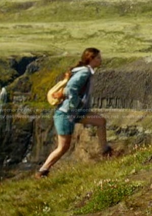 El's suede trekking boots on Stranger Things