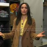 Emilie’s camel wool coat on Today