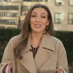 Emily’s teddy coat on Access Hollywood