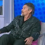 Ethan Hawke’s green embroidered jacket on Today