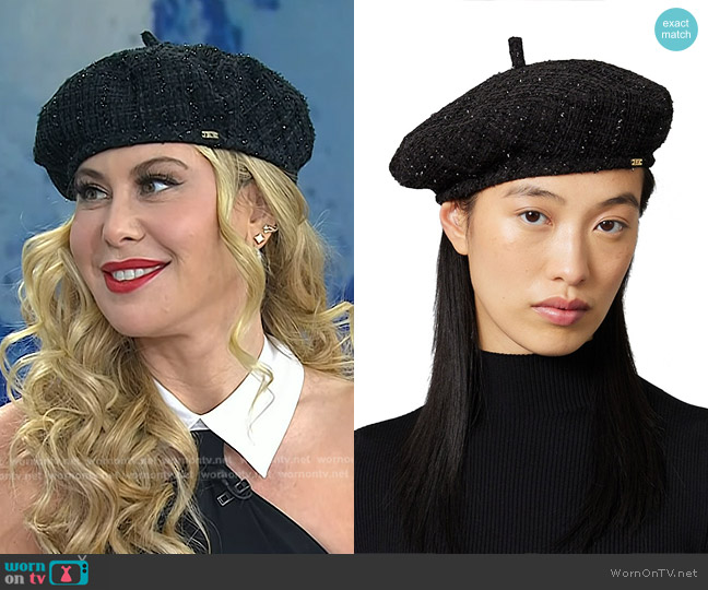 Eugenia Kim Carter Tweed Beret worn by Tara Lipinski on Today