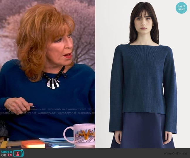 Everlane The Boatneck Top in Everyday Cotton worn by Joy Behar on The View